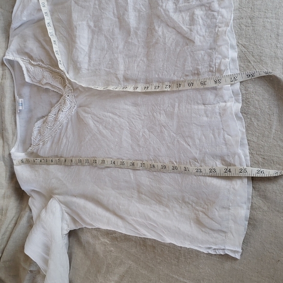 Sigrid Olsen 100 % linen top - Picture 8 of 12